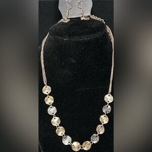 Paparazzi Gold and Silver Disc Necklace